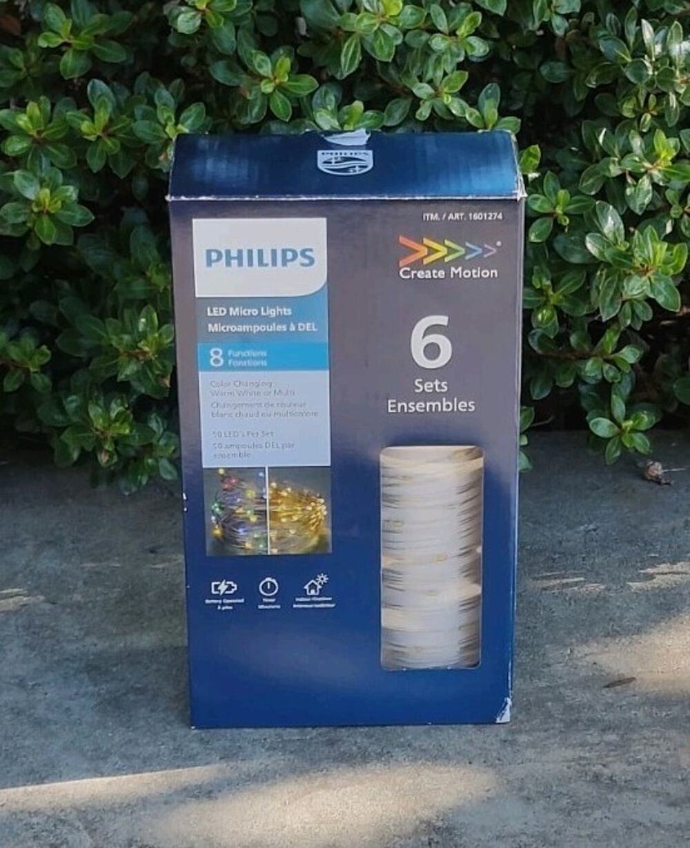 Philips LED Micro Lights Color Changing Warm White or Multi 6 Sets - 8 FUNCTION